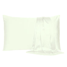 Ivory Dreamy Set Of 2 Silky Satin Queen Pillowcases