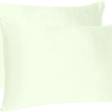 Ivory Dreamy Set Of 2 Silky Satin Queen Pillowcases