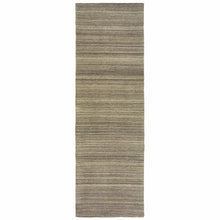 3’ X 8’ Two-Toned Brown And Beige Indoor Runner Rug