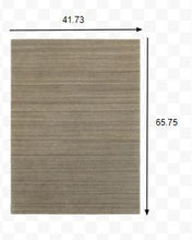 3’ X 8’ Two-Toned Brown And Beige Indoor Runner Rug