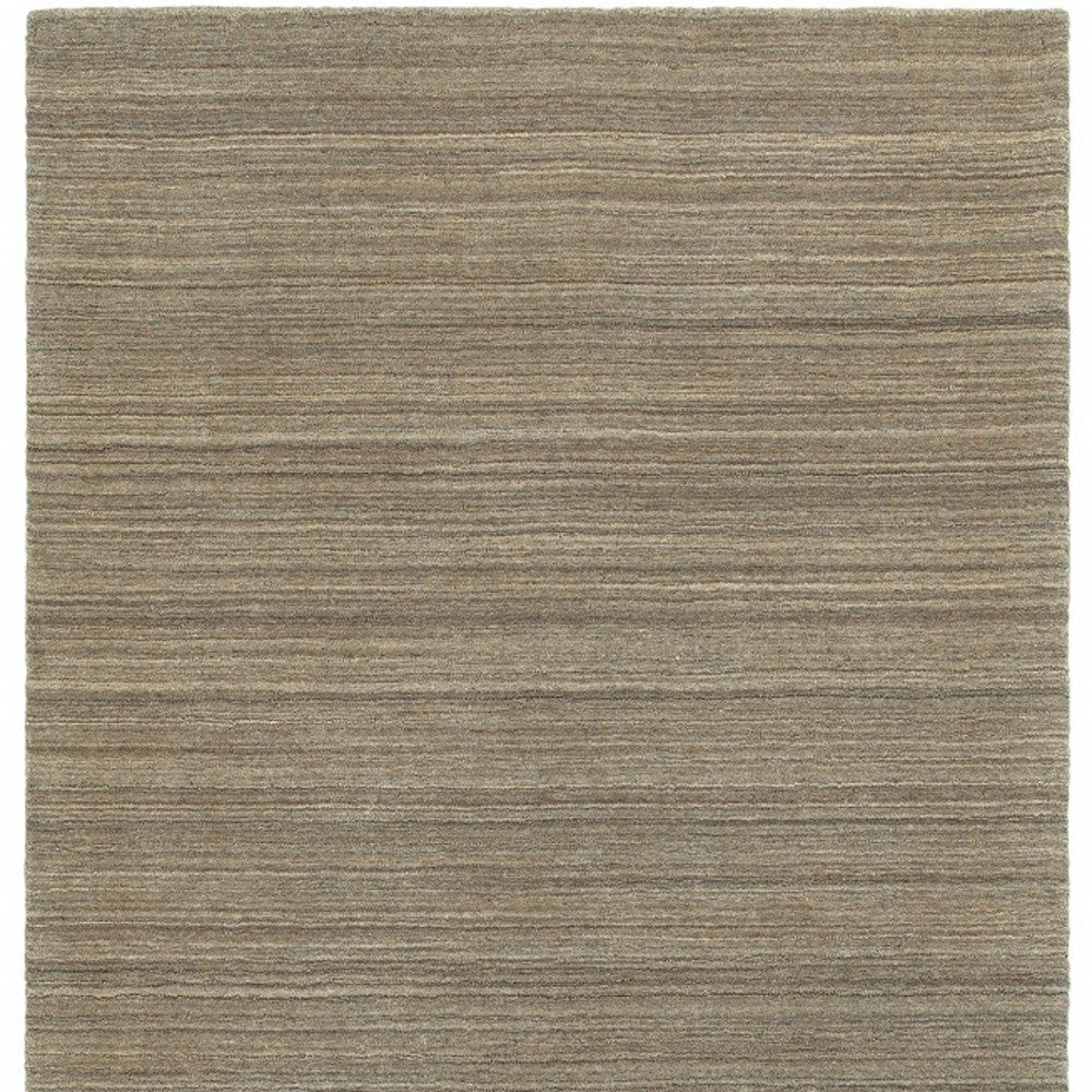 3’ X 8’ Two-Toned Brown And Beige Indoor Runner Rug
