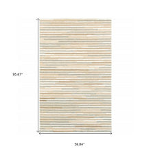 4’ X 6’ Beige And Gray Eclectic Linesarea Rug