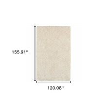 3’ X 5’ Modern Shag Ivory Indoor Area Rug