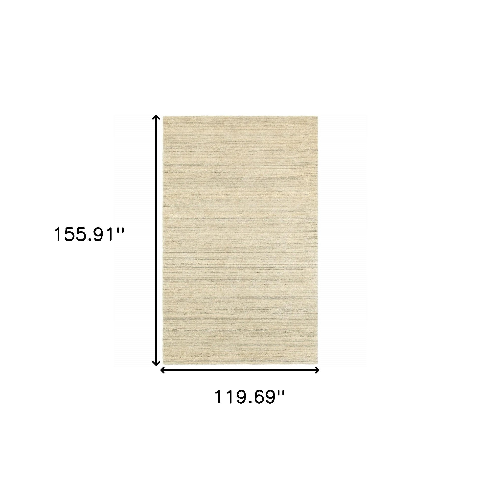 4’ X 6’ Two-Toned Beige And Grayarea Rug