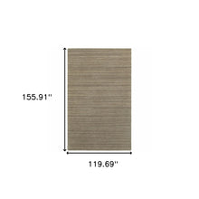 3’ X 8’ Two-Toned Brown And Beige Indoor Runner Rug