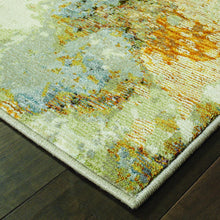 2’ X 3’ Modern Abstract Gold And Beige Indoor Scatter Rug