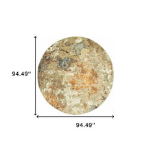 2’ X 3’ Modern Abstract Gold And Beige Indoor Scatter Rug