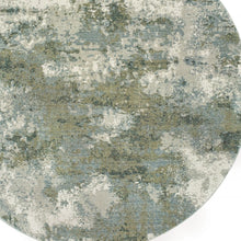2’ X 3’ Blue And Sage Distressed Waves Indoor Scatter Rug
