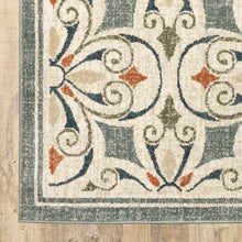 10’ X 13’ Gray And Beige Medallion Indoor Area Rug