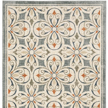 10’ X 13’ Gray And Beige Medallion Indoor Area Rug