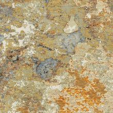 2’ X 3’ Modern Abstract Gold And Beige Indoor Scatter Rug