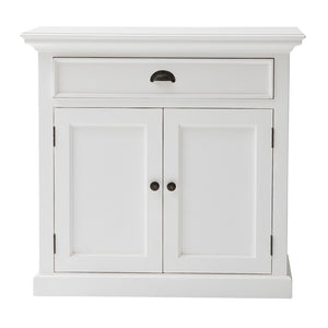 Modern Farmhouse White Accent Cabinet