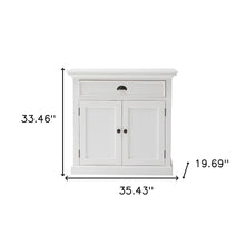 Modern Farmhouse White Accent Cabinet