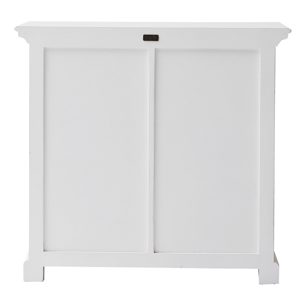 Modern Farmhouse White Medium Accent Cabinet With Baskets