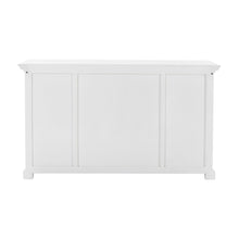 White Accent Cabinet With Glass Doors