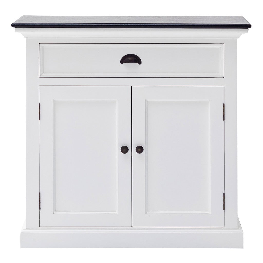 Modern Farmhouse Black And White Accent Cabinet