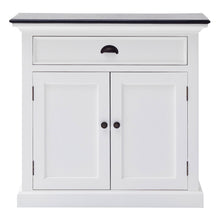 Modern Farmhouse Black And White Accent Cabinet