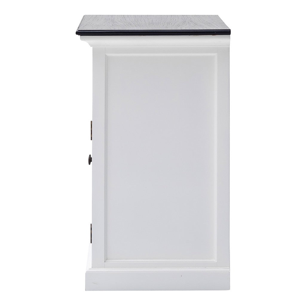 Modern Farmhouse Black And White Accent Cabinet