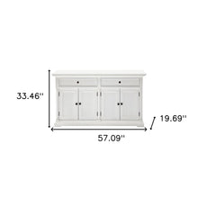 Modern Farm White Two Door Buffet Server