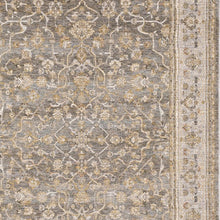 Beige Grey Machine Woven Oriental Indoor Arean Rug - 5' x 8'