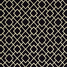 8' Black Ivory Machine Woven Geometric Diamonds Indoor Runner Rug