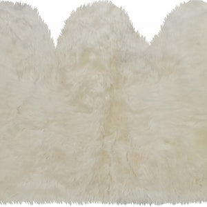 3' X 5' Golden Natural Sheepskin Area Rug