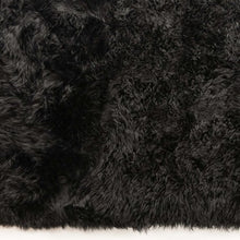 3' X 5' Black Natural Rectangular Sheepskin Area Rug