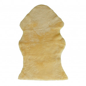 2" X 4" Natural Off White Medical Grade Sheepskin Throw Blanket