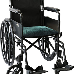 17" Square Natural Green Medical Grade Sheepskin Chair Pad