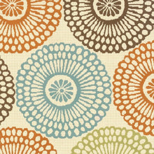 2’X8’ Beige And Blue Medallion Indoor Outdoor Runner Rug