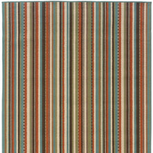 2’X8’ Green And Brown Striped Indoor Outdoor Runner Rug