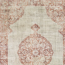 2'X8' 象牙色和粉色徽章長條地毯