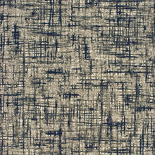Gray And Navy Abstract Runner Rug - 2’ x 8’