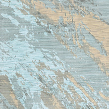 2’X3’ Blue And Gray Abstract Impasto Scatter Rug