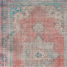 4’X6’ Red And Blue Oriental Area Rug