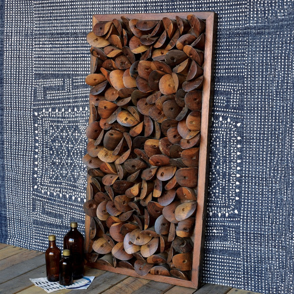 鞋零件木牆藝術