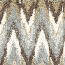 2’X8’ Gray And Taupe Ikat Pattern Runner Rug