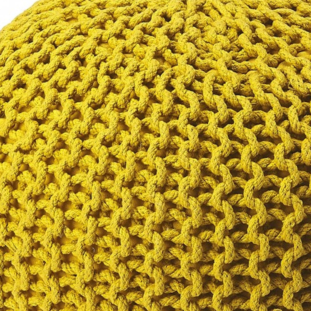 Puf Otomano Cool Mostaza Dorada