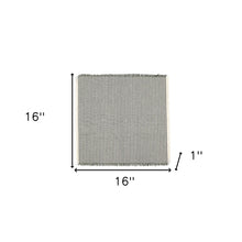 Set Of Eight Leaf Green Stripe Napkins