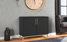 Modern Black And Natural Two Door Buffet