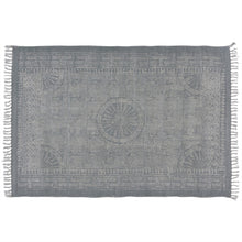 4’ X 6’ Sky Gray Distressed Medallion Area Rug