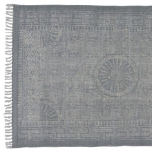 4’ X 6’ Sky Gray Distressed Medallion Area Rug