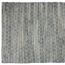 5’ X 8’ Blue And Gray Ogee Area Rug