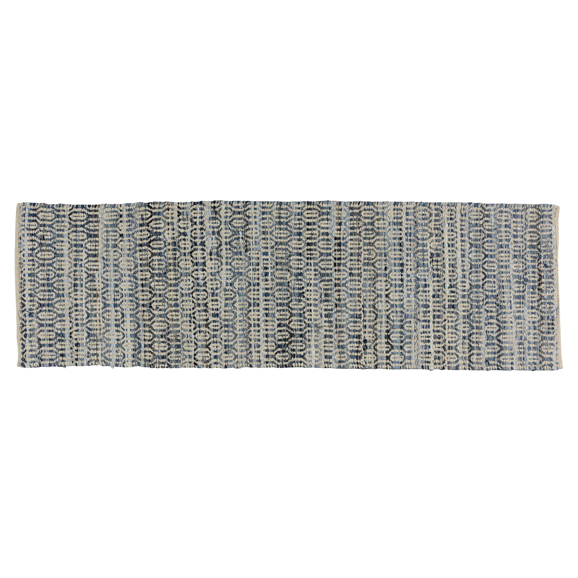 5’ X 8’ Blue And Gray Ogee Area Rug