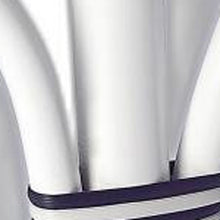 Classic White And Navy Blue Rattan Counter Stool