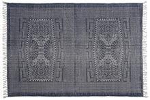 4’ X 6’ Blue And Ivory Batik Area Rug