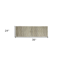 4’ X 6’ Beige Distressed Tribal Area Rug