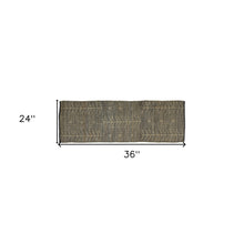 4’ X 6’ Black Distressed Tribal Area Rug