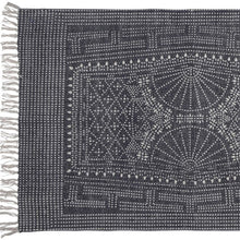 4’ X 6’ Blue And Ivory Batik Area Rug