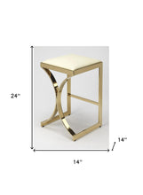 Gold Plated Counter Stool
